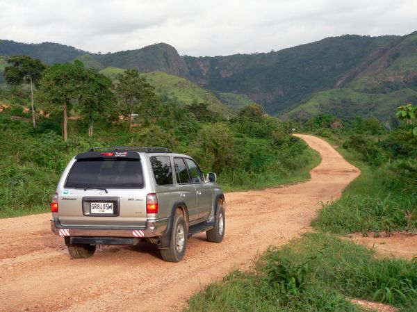 Aluguel do carro na viagem